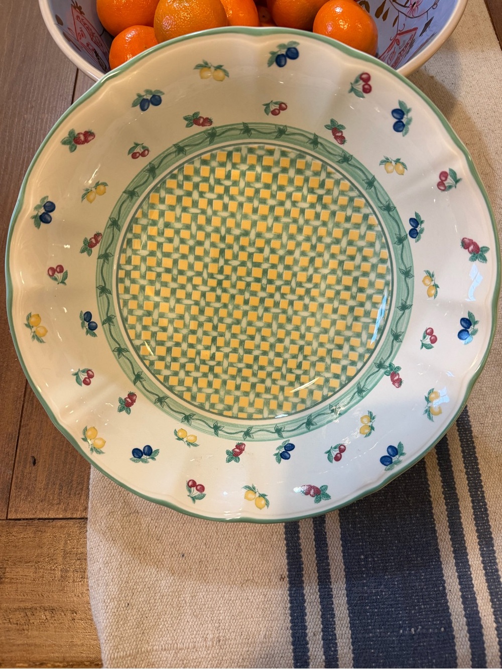 Richard Ginori Boboli Gardens Vegetable Pasta Serving Bowl 10”